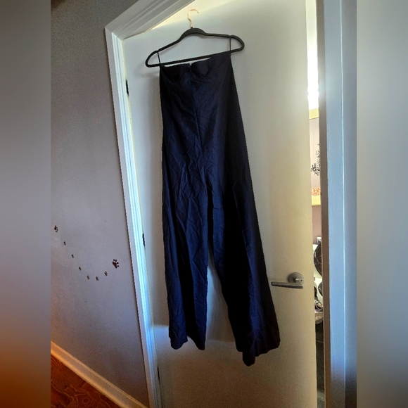 Brand new Zara navy blue suit-style 1 piece jumpsuit (Size L) - Picture 4 of 4
